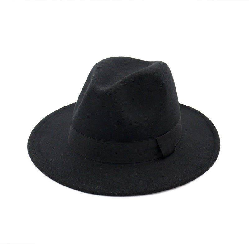 Black Top Ha Jazz Hat Woolen Hat Fedoras Hat - Urban Caps