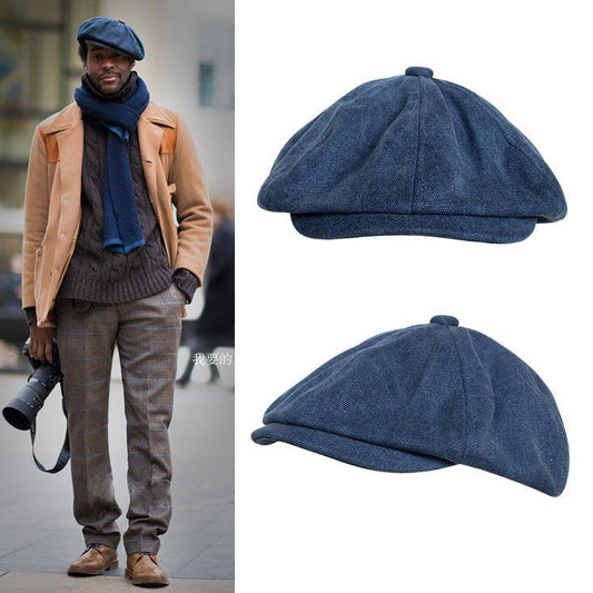 British Style Octagon Cap Four Seasons Cap Man Flat Cap - Urban Caps