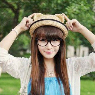 Cat Ear Straw Hat - Urban Caps