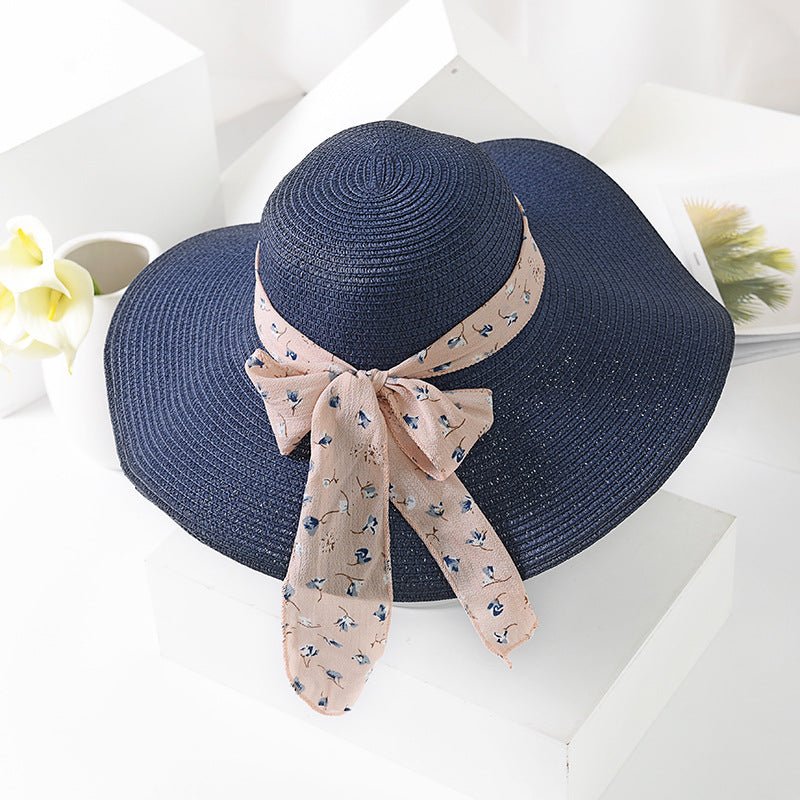 Chiffon Streamer Straw Hat - Urban Caps