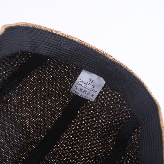 Cotton Linen Beret Spring And Autumn Men's Breathable Cap Forward Cap Flat Cap - Urban Caps