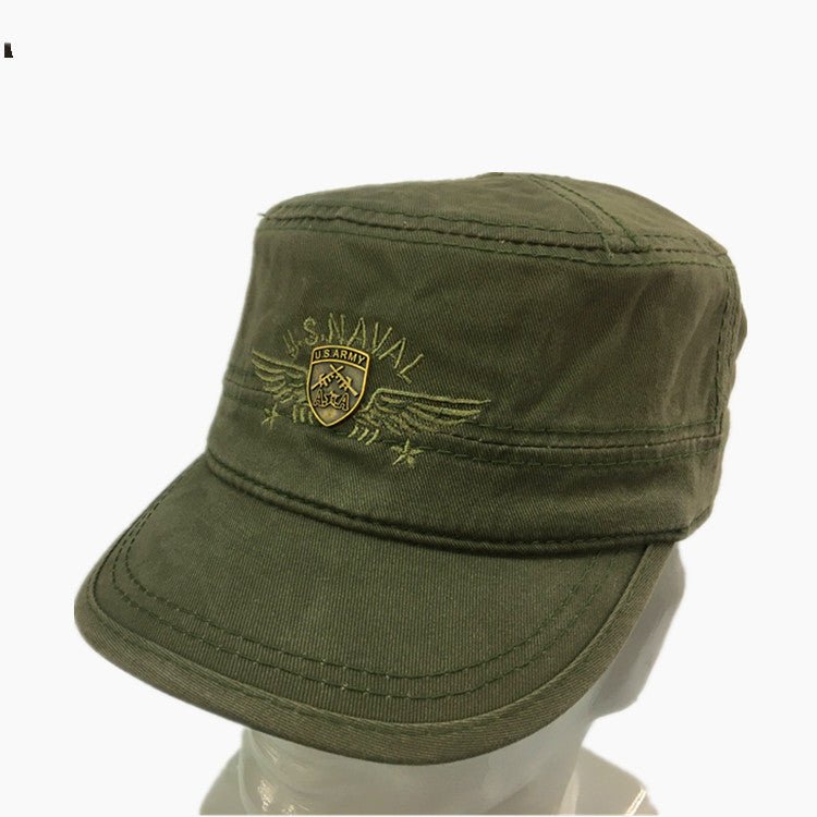 Cotton United Front Army Flat Cap - Urban Caps