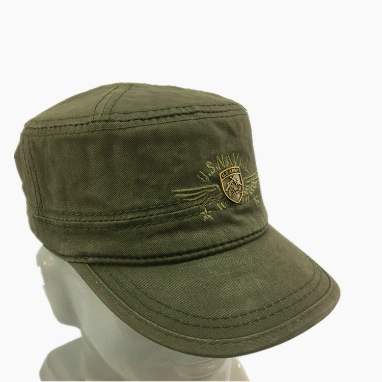 Cotton United Front Army Flat Cap - Urban Caps