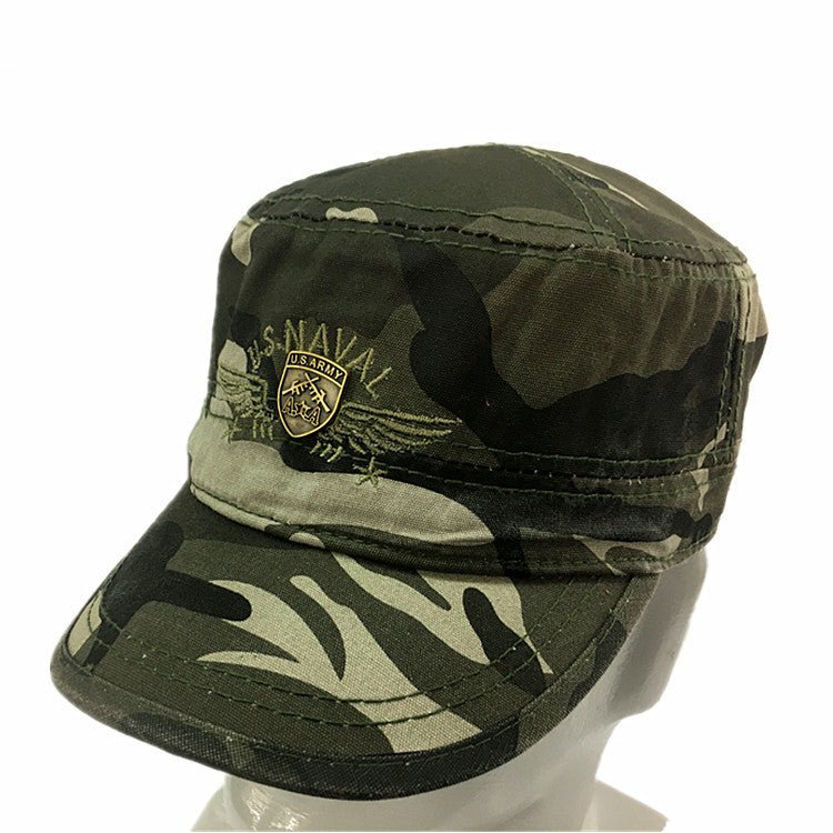 Cotton United Front Army Flat Cap - Urban Caps