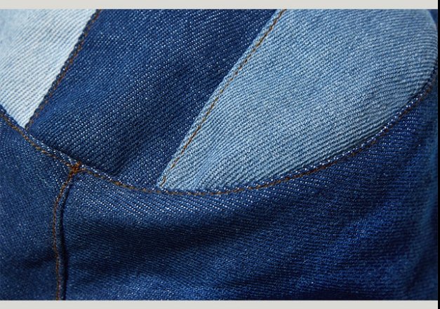 Cowboy Blue Block Stitching Cowboy Hat - Urban Caps