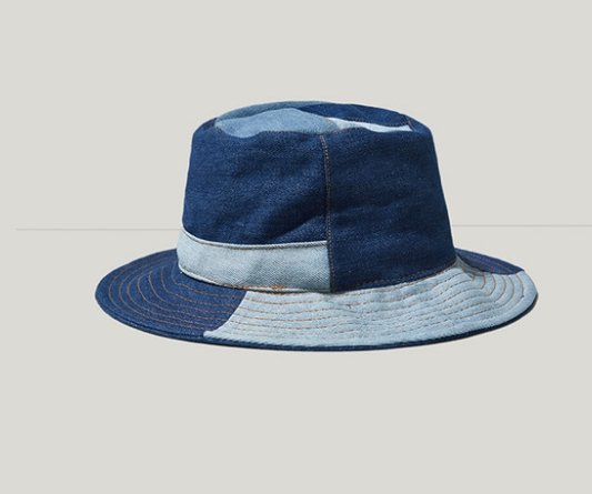 Cowboy Blue Block Stitching Cowboy Hat - Urban Caps