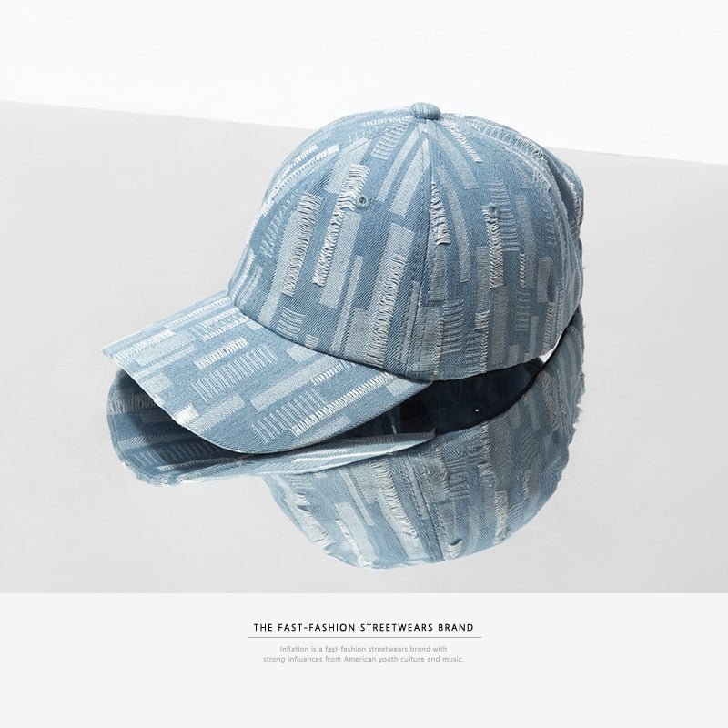Denim Damaged Hat Outdoor Snapback Cap - Urban Caps