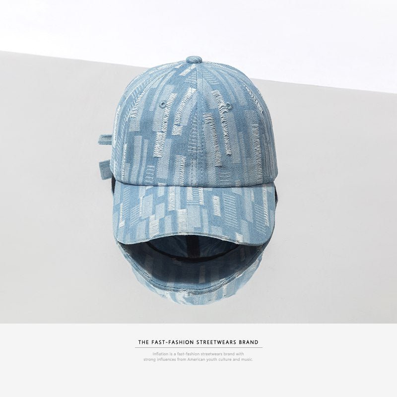 Denim Damaged Hat Outdoor Snapback Cap - Urban Caps