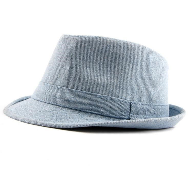 Denim Light Board British Style Jazz Fedoras Hat - Urban Caps