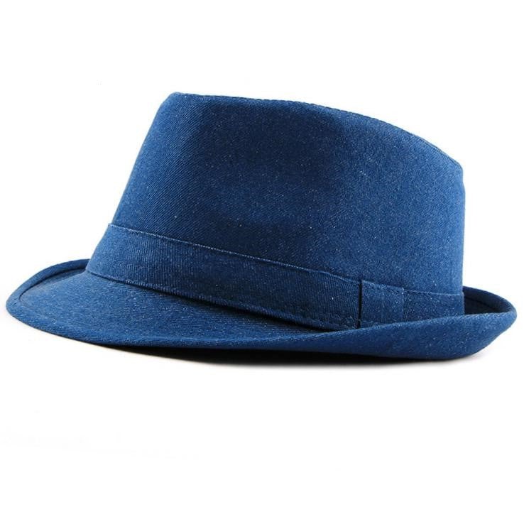 Denim Light Board British Style Jazz Fedoras Hat - Urban Caps