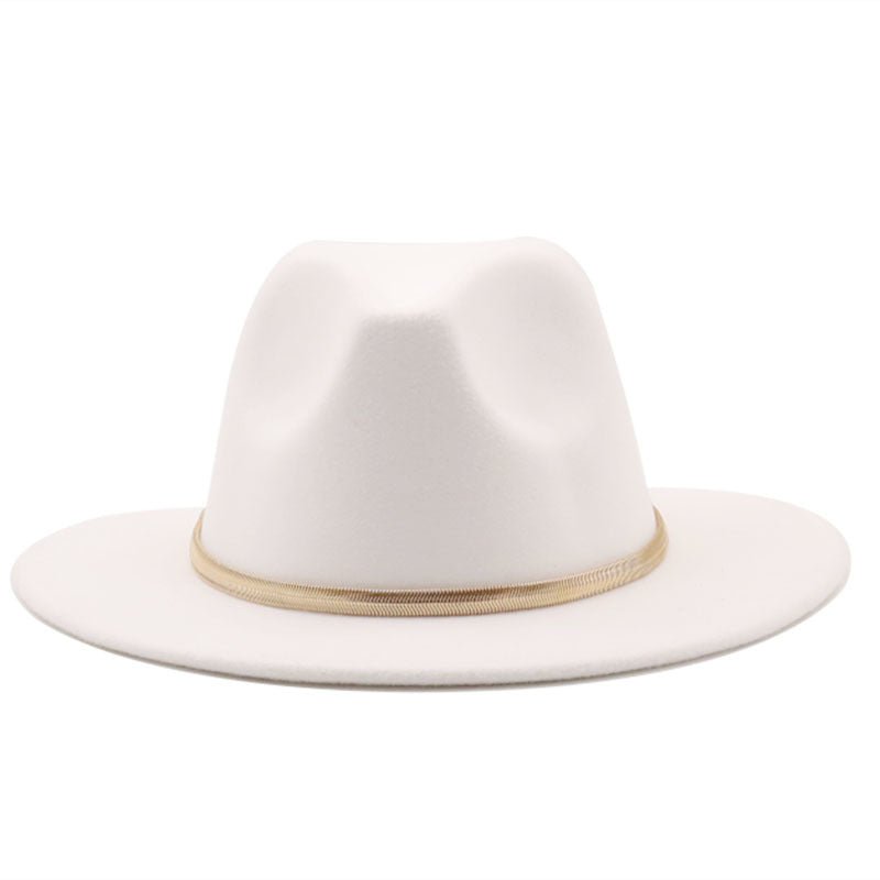 Fashion Autumn And Winter Woolen Top Hat Jazz Fedoras Hat - Urban Caps