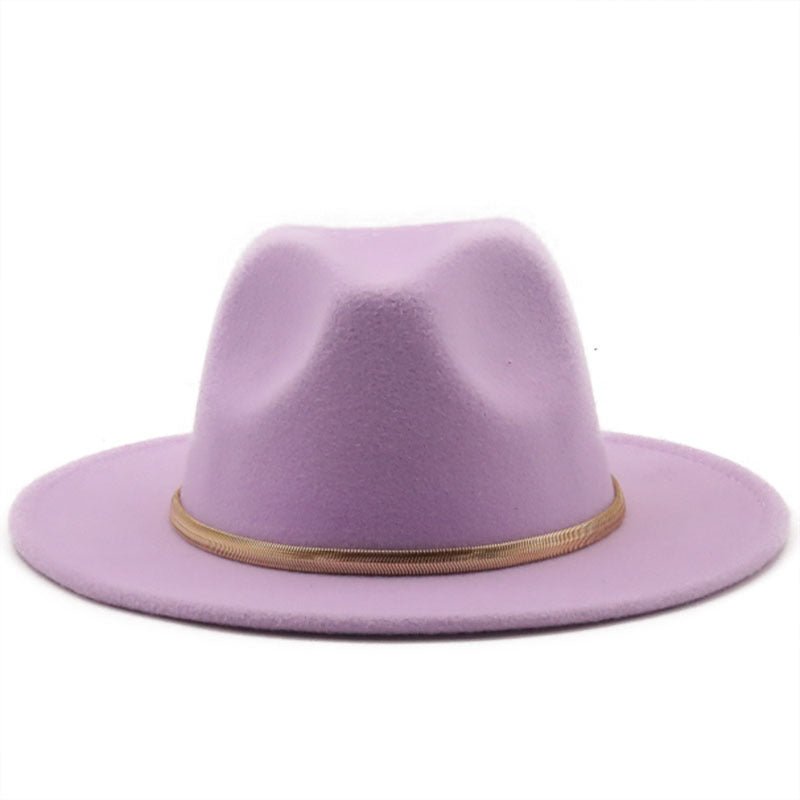 Fashion Autumn And Winter Woolen Top Hat Jazz Fedoras Hat - Urban Caps