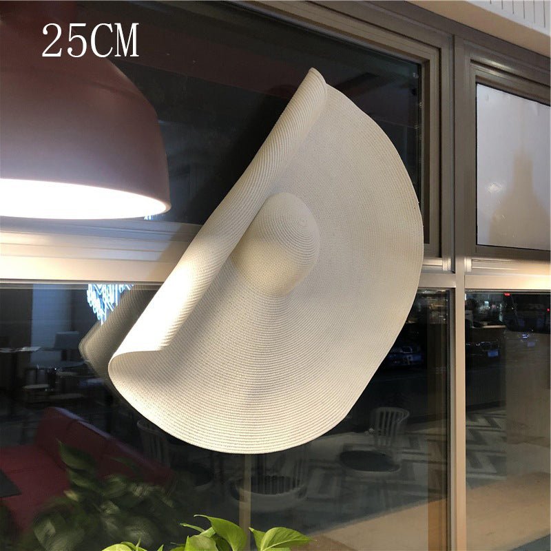 Fashionable Oversized Foldable Straw Hat - Urban Caps