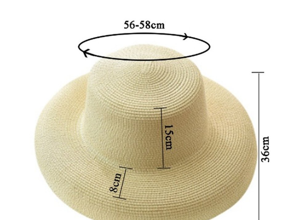 Flat Top Big Curled Sun Hat Retro Wild Travel Hat - Urban Caps