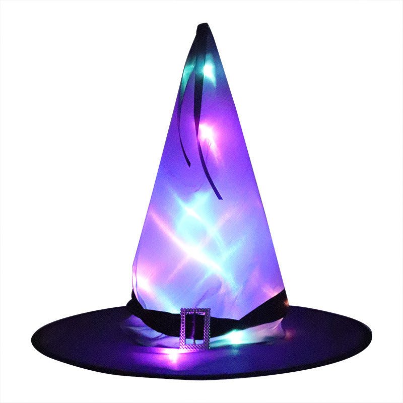Halloween Party Decoration Props LED Glowing Witch Hat - Urban Caps