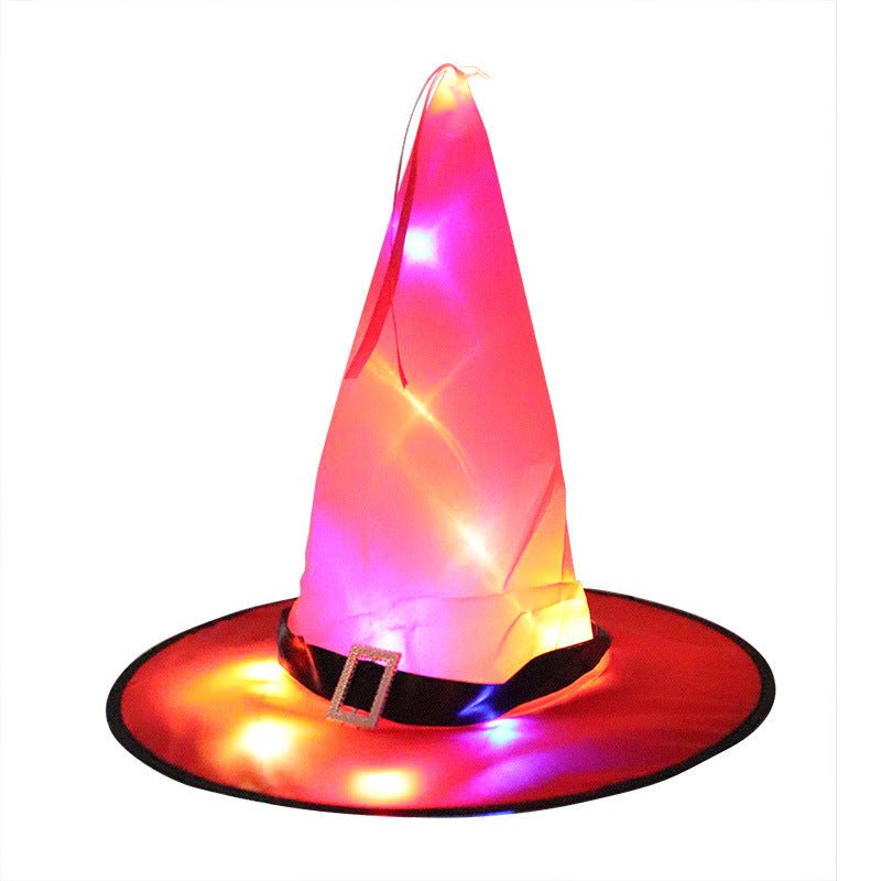 Halloween Party Decoration Props LED Glowing Witch Hat - Urban Caps