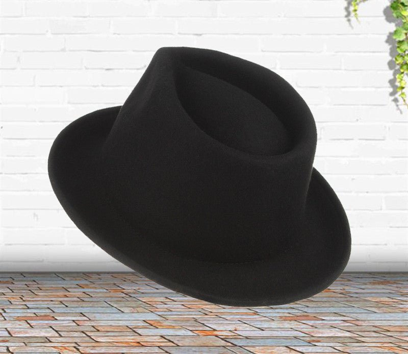High-Grade Wool Curled Jazz Fedoras Hat - Urban Caps