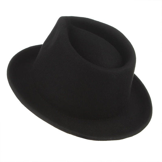 High-Grade Wool Curled Jazz Fedoras Hat - Urban Caps
