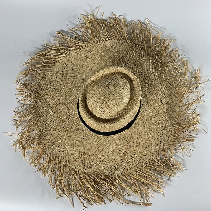 Ladies Big Brim Straw Hat - Urban Caps