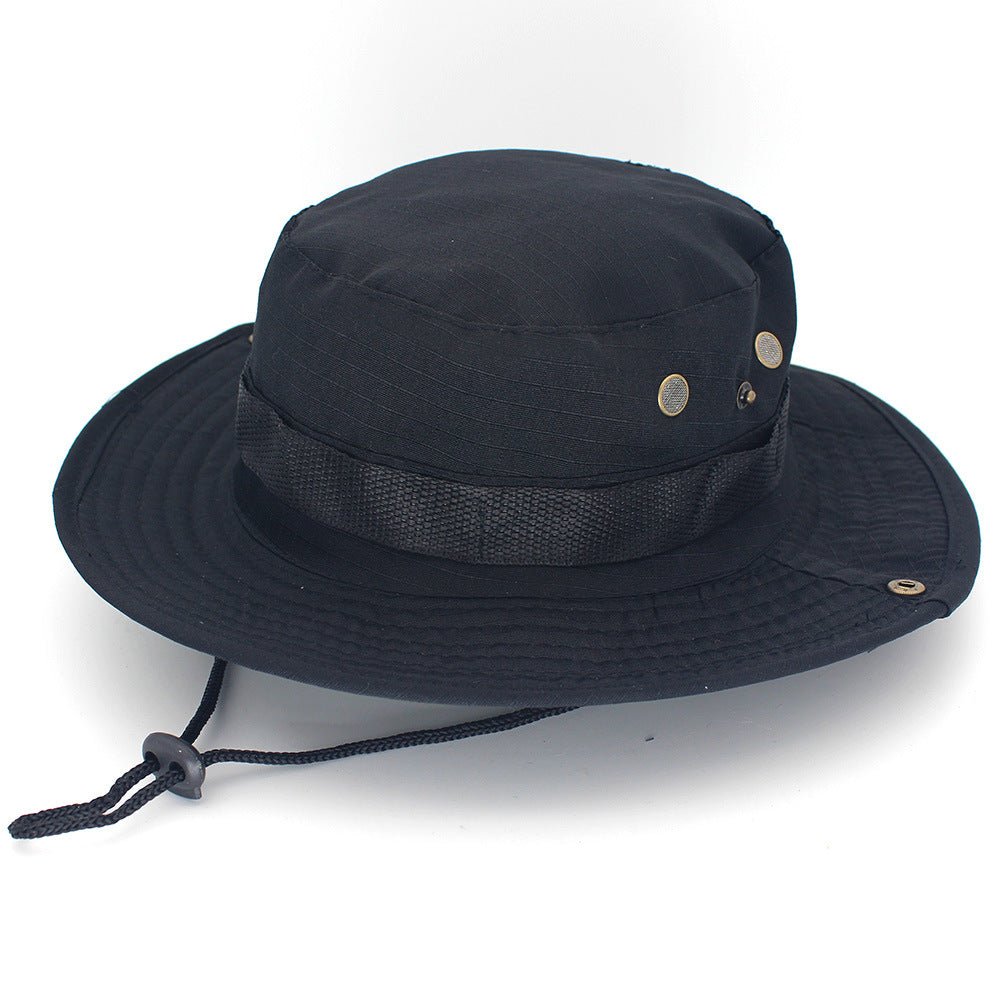 Leisure Jungle Round Hat Mountaineering Fishing Camouflage Fedoras Hat - Urban Caps