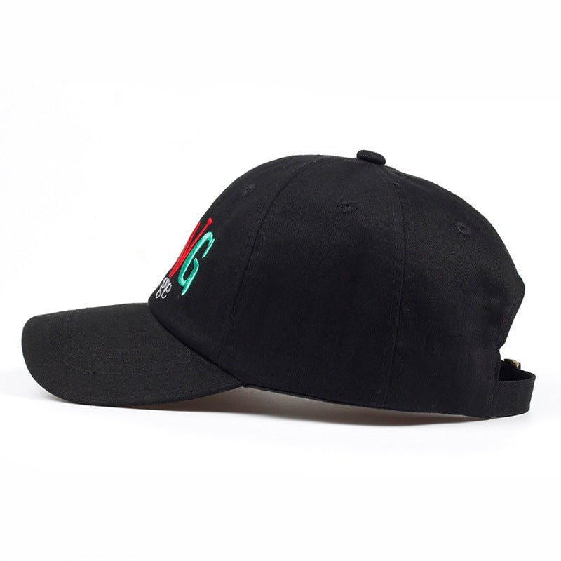 Letter Embroidered Visor Cap - Urban Caps