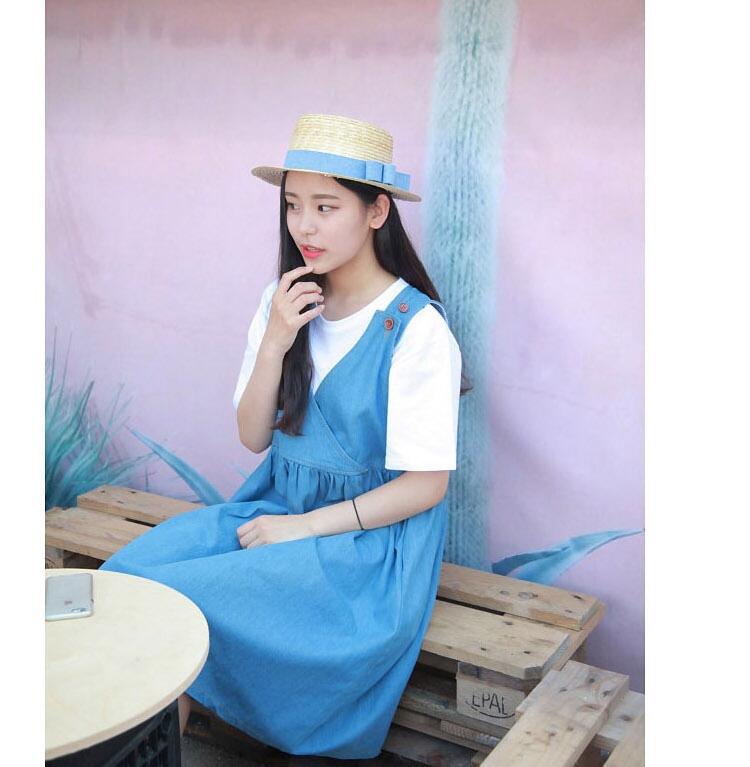 Mesh Polka Dot Bow Straw Hat - Urban Caps