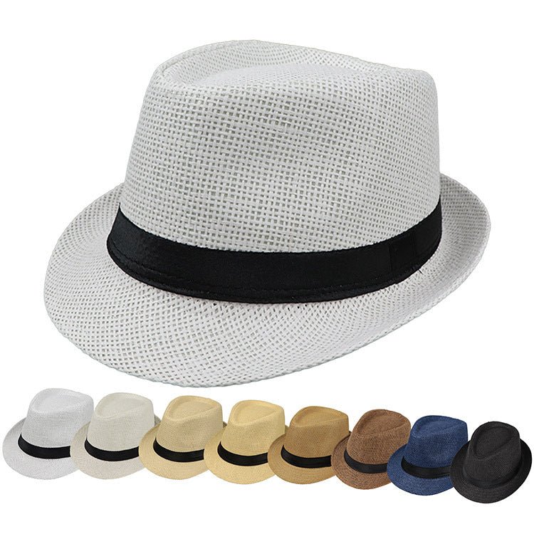 Monofilament Straw Hat Fedoras Hat - Urban Caps