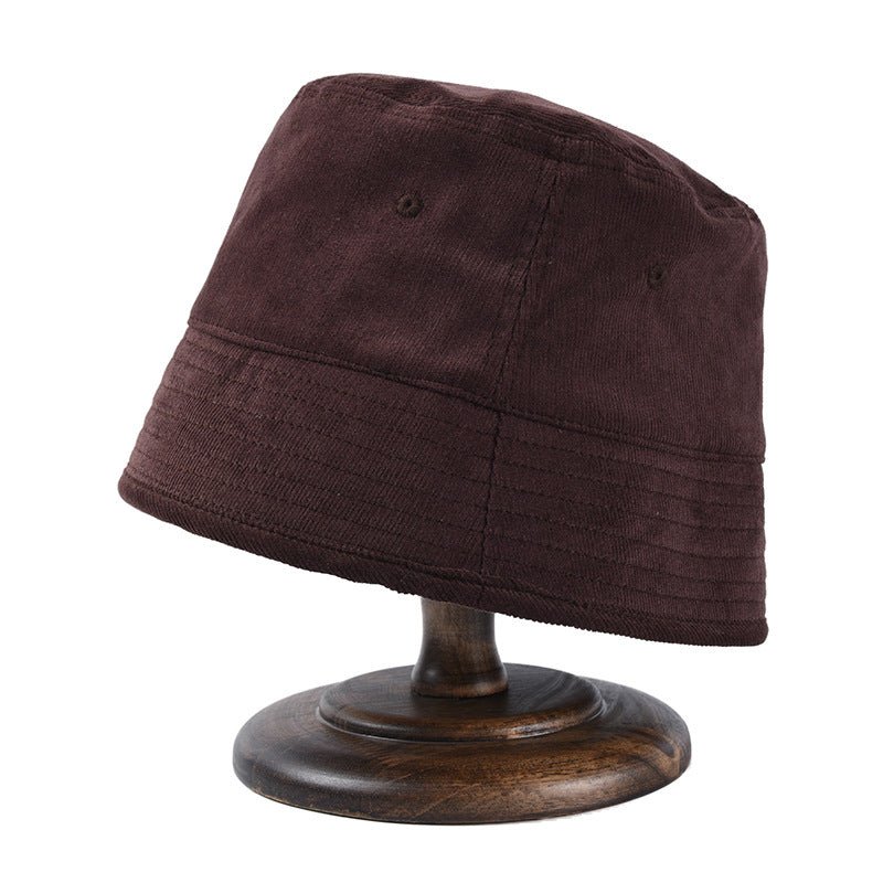 New Niche Designer Bell Corduroy Bucket Hat - Urban Caps