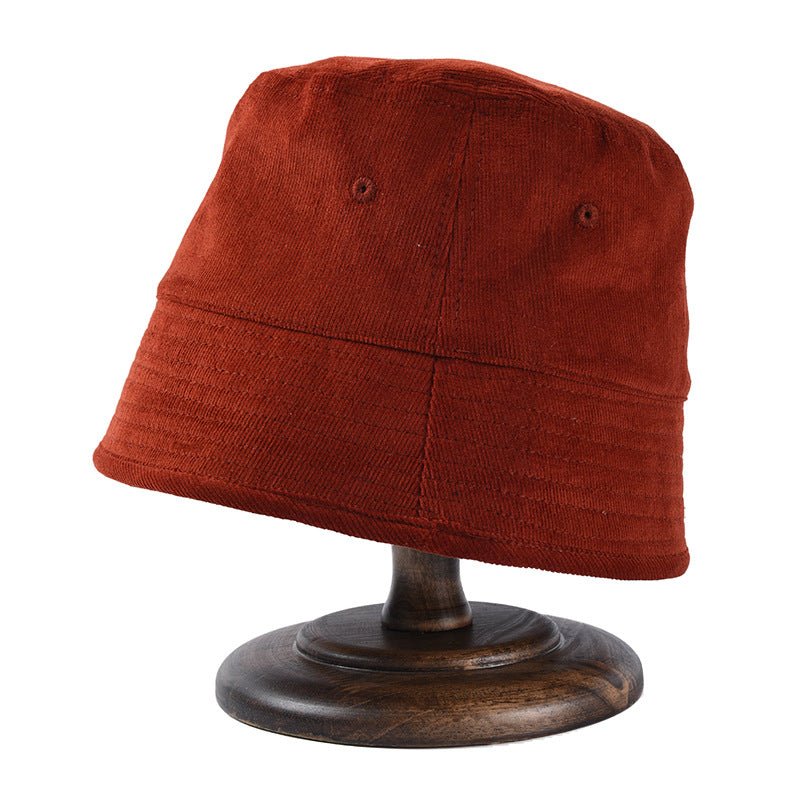 New Niche Designer Bell Corduroy Bucket Hat - Urban Caps