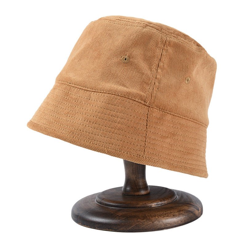 New Niche Designer Bell Corduroy Bucket Hat - Urban Caps
