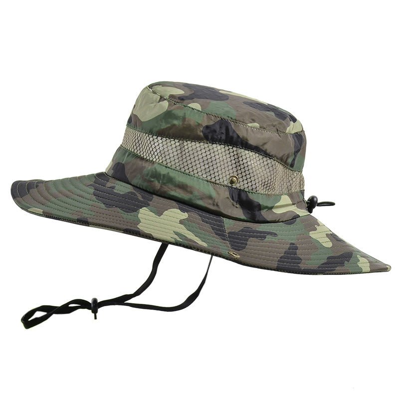 Outdoor Fisherman Hat Casual Jungle Round Brim Fedoras Hat - Urban Caps