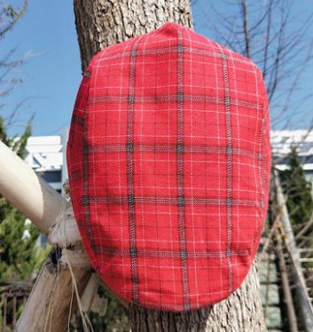 Plaid Sunscreen Flat Cap - Urban Caps