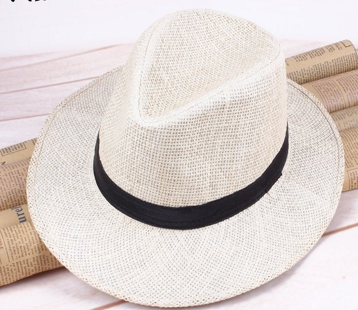 Straw Cowboy Hat Outdoor Sunshade Knight Cowboy Hat - Urban Caps