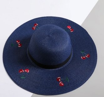 Straw Hat Cute Fruit Big Visor Visor Outdoor Sun Protection Sun Travel Hat - Urban Caps