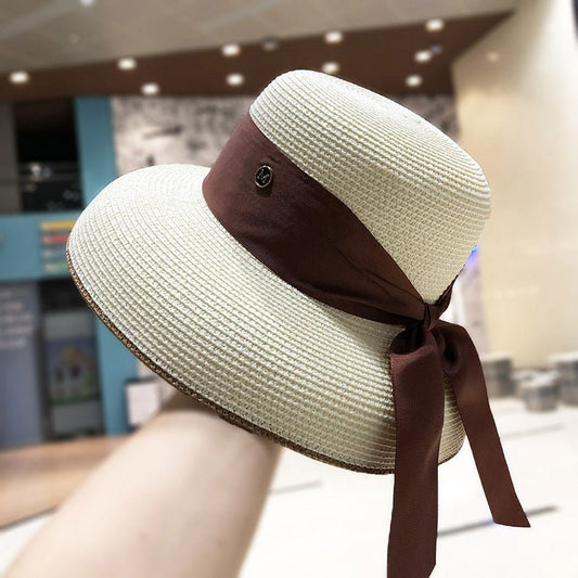 Straw Hat Female Summer Big Eaves Travel Hat - Urban Caps