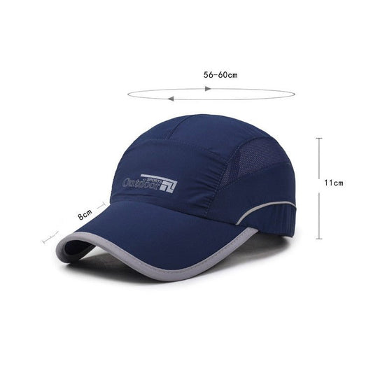 Summer Men's Sun Visor Fishing Hat Cycling Quick Drying UV Protection Visor Cap - Urban Caps