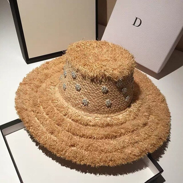 Summer Raffia Straw Hat - Urban Caps