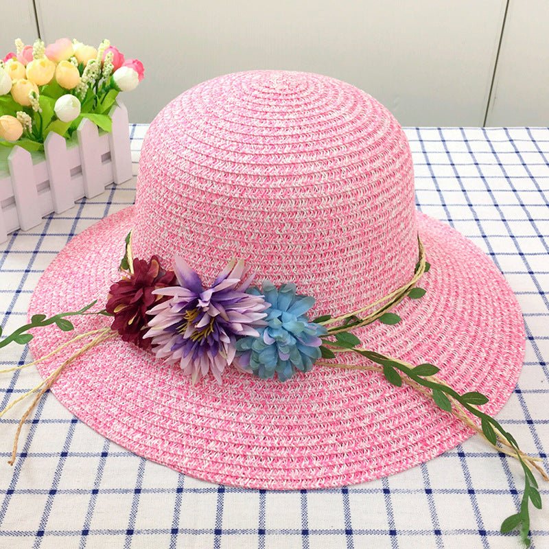 Sun Flower Braid Ladies Pot Hat Summer Travel Hat - Urban Caps