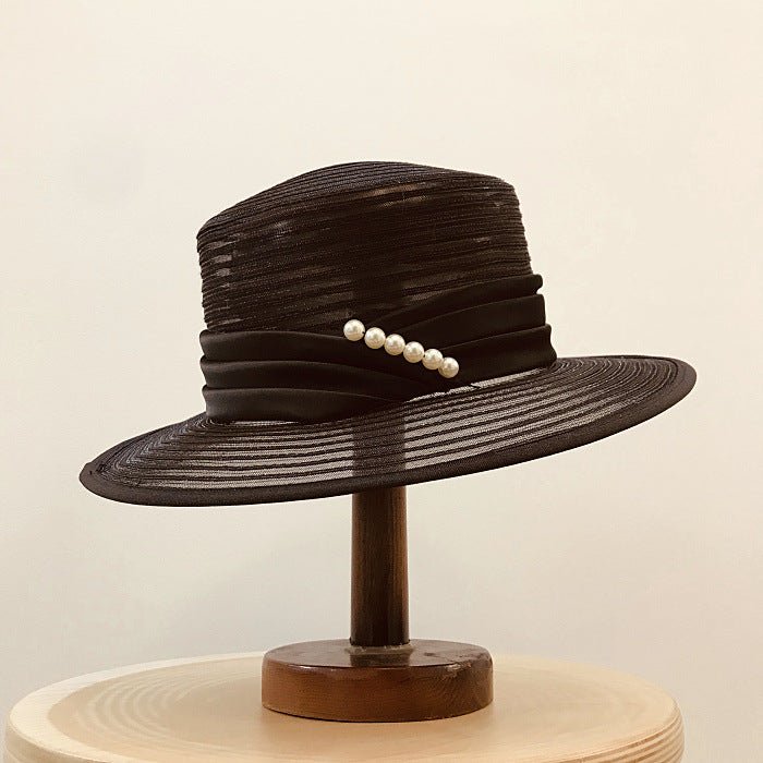 Sunscreen Beach Fashion Hat Flat Brim Straw Hat - Urban Caps