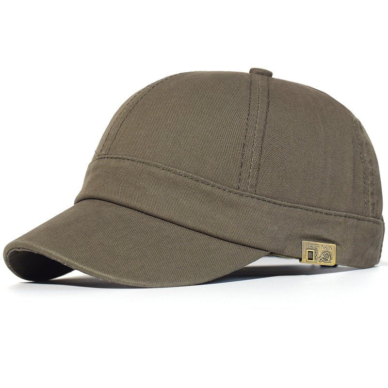 Vintage Short Brim Cotton Soft Dad Cap - Urban Caps