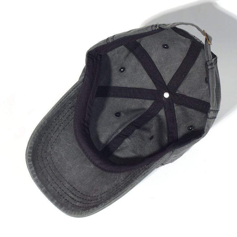 Vintage Washed Cotton Baseball Cap Plain Adjustable Dad Cap - Urban Caps