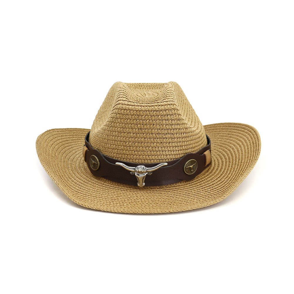Western Ethnic Straw Hat Cowboy Hat - Urban Caps