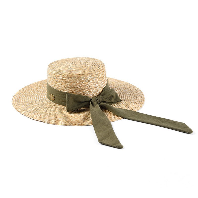 Wheat Straw Flat Top Travel Hat - Urban Caps
