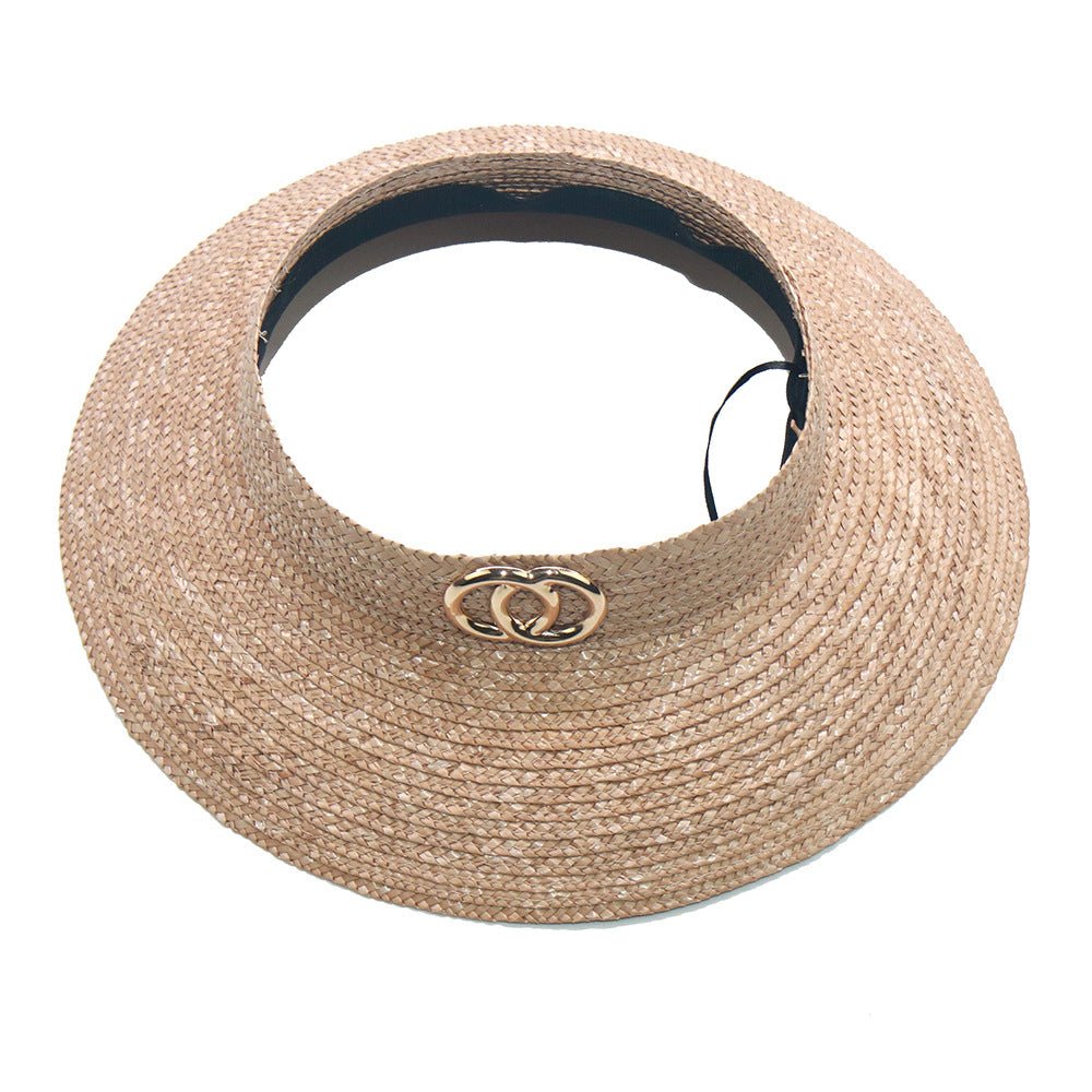 Women's Beach Sunscreen Straw Dyed Straw Hat - Urban Caps