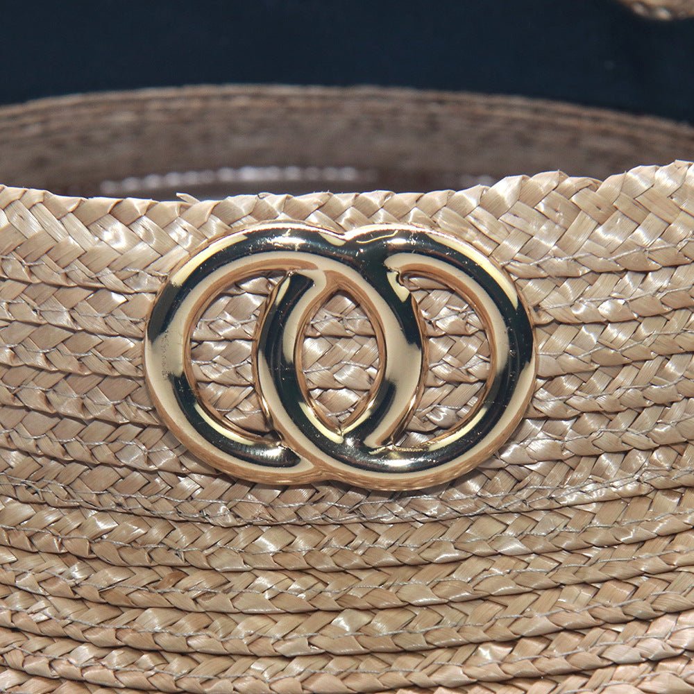 Women's Beach Sunscreen Straw Dyed Straw Hat - Urban Caps