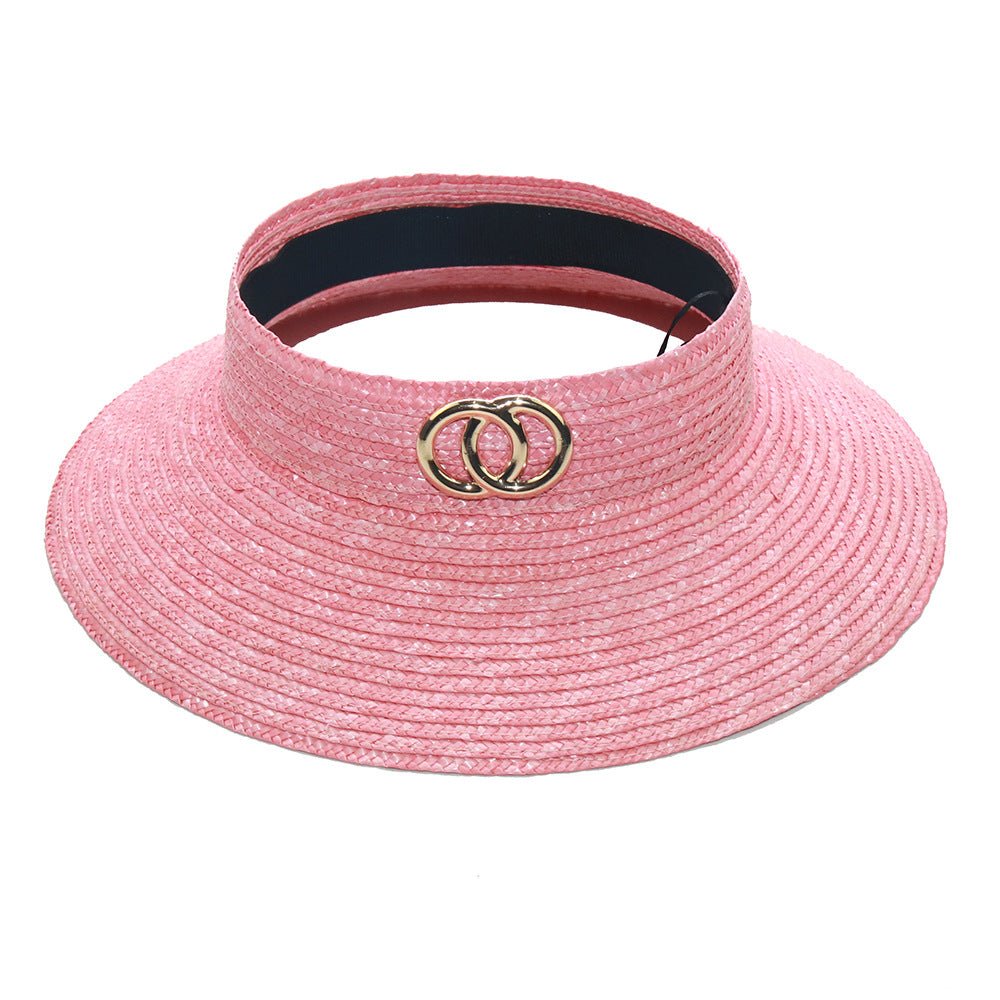 Women's Beach Sunscreen Straw Dyed Straw Hat - Urban Caps