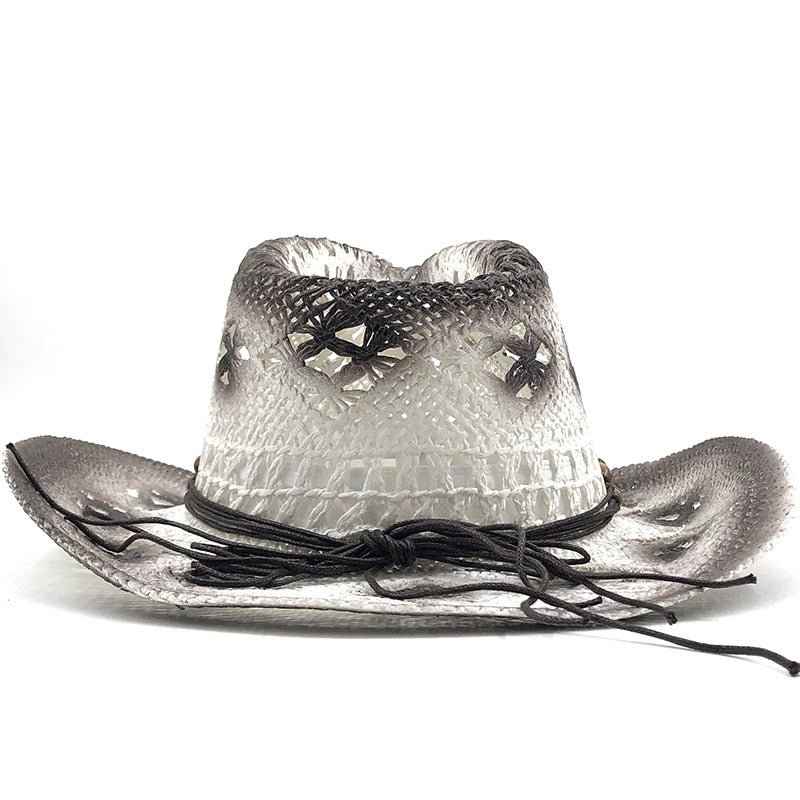 Women's Outdoor Seaside Beach Hat Cowboy Straw Hat Fedoras Hat - Urban Caps