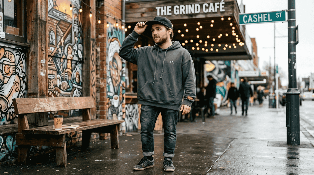 Urban streetwear cap in New Zealand city