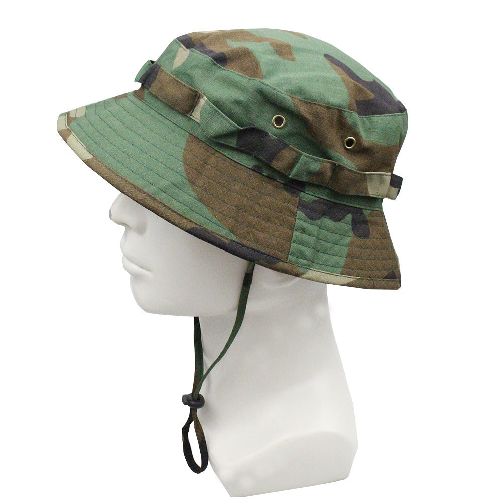 Outdoor Mountaineering Tactics Camouflage Cloth Round Hat - Urban Caps 