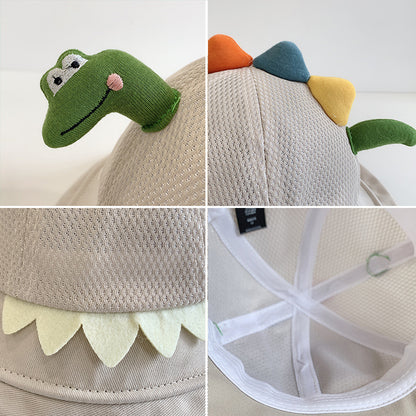 Sun Protection Sunshade Net Eyes Dinosaur Boy Summer Summer - Urban Caps 